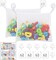 2 x Large Mesh Bath Toy Storage Organizer + 6 Wall Suction Cups, 4 Adhesive Hooks, Bathtub Toy Holder, Baby Bath Toys Net, Bathroom Shower Caddy Hammock, Bath Toy Basket and Bag for Kids & Toddlers